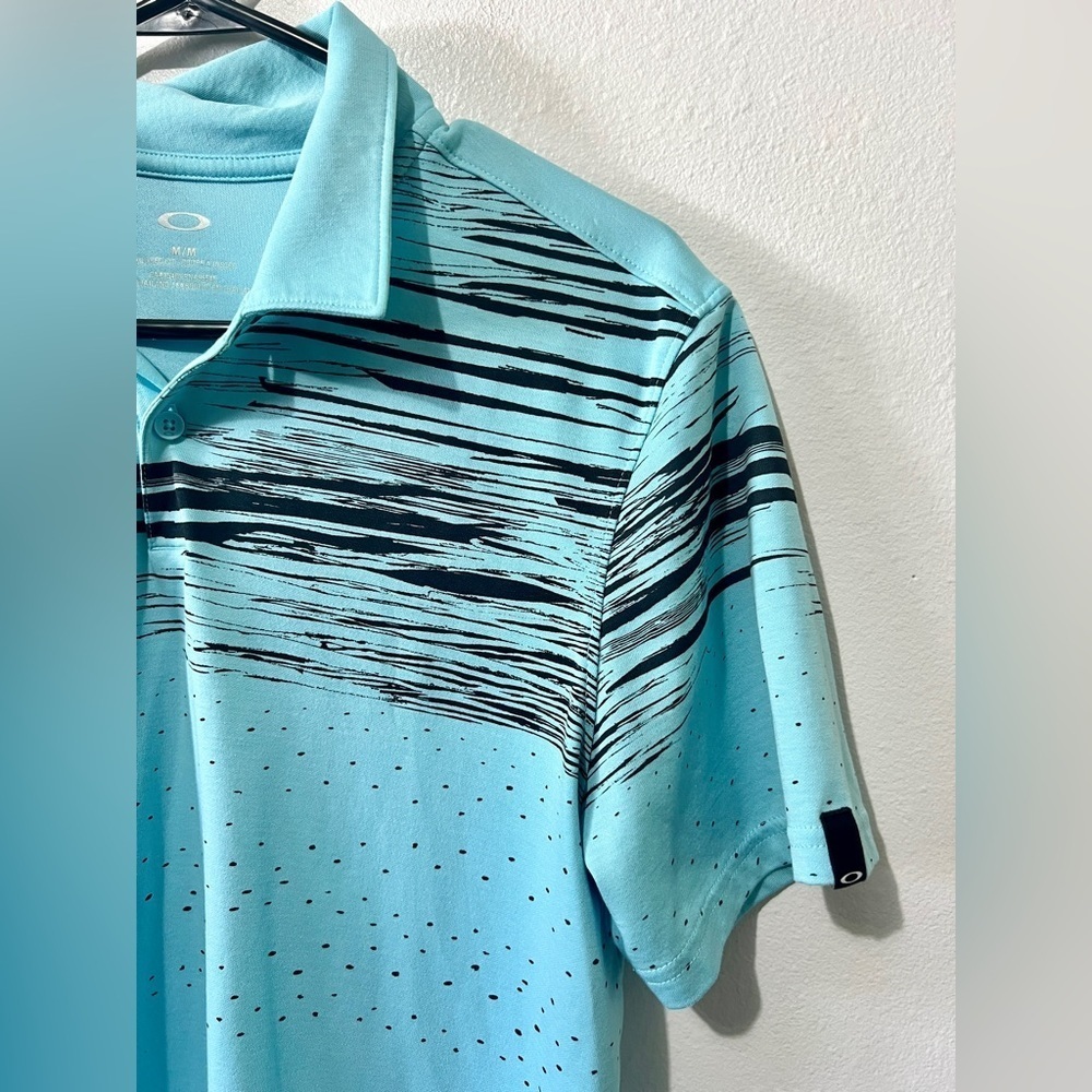 Oakley Men's Azalea Striped Golf Polo Short Sleeve Top - Medium - Picture 5 of 9